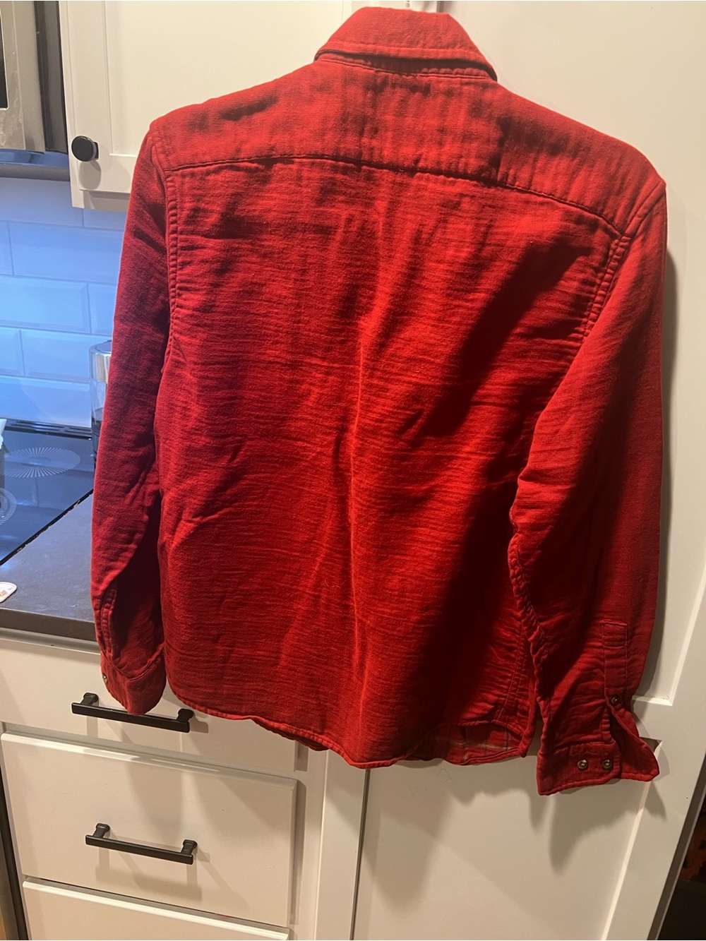 Banana Republic Women’s Red Plaid Lined Shacket Shirt Jacket Size S - Picture 9 of 10